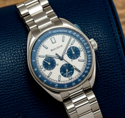 BULOVA Lunar Pilot Special Edition White Dial Stainless Steel 98K112 MENS WATCH