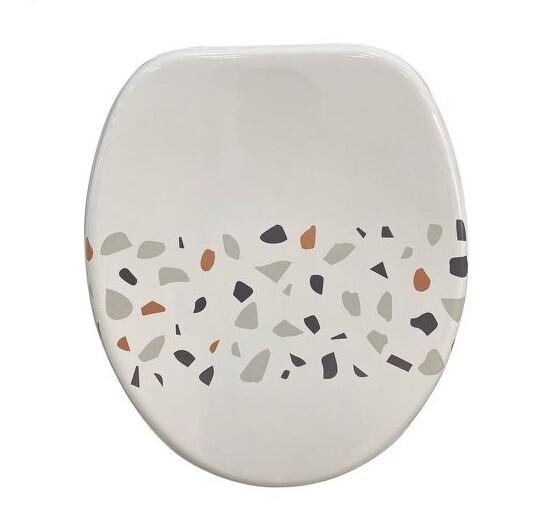 CopriWater Copri Water Sedile WC Bagno Universale Cerniere Acciaio Abstract dfh