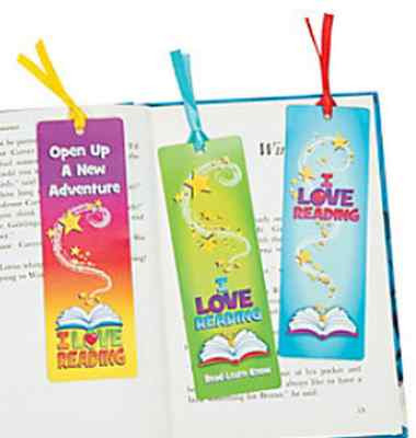 Pack of 12 - I Love Reading Bookmarks - Inspirational Markers for Book Lovers