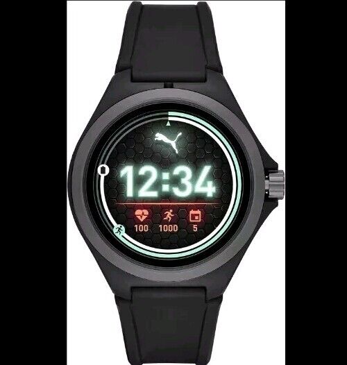 🔥PUMA  Smartwatch Touchscreen W/Heart Rate, GPS, NFC, & More!