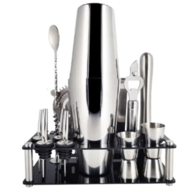 PURE VINTAGE Bartender Kit - 13 Piece Professional Bar Set