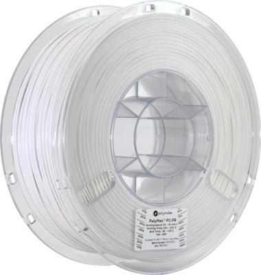 PolyMax PC-FR 1.75mm 1Kg, White, PC03002, Polymaker 3D Printer Filament