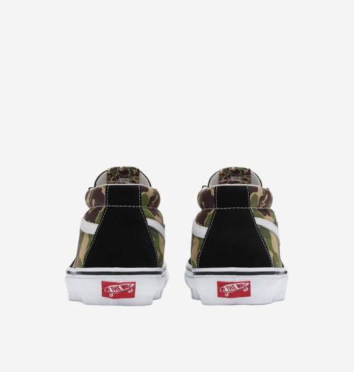 Pre-owned Vans X Bape Sk8-mid Reissue 83 Lx, Black (100% Authentic)