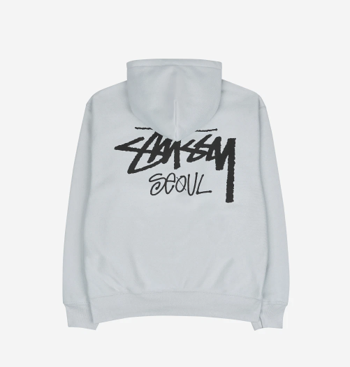 Pre-owned Stussy 2024  Stock Seoul Hood Fog, 100% Authentic In Gray