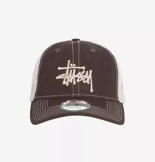 帽子 Stussy NEW ERA 9TWENTY BASIC TRUCKER 788 Stussy New Era 9Twenty Basic Trucker Green Men's - SS24 - US