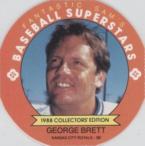 1988 Fantastic Sam's Baseball Superstars Disc - George Brett #2