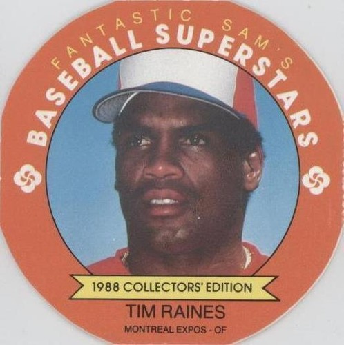 1988 Fantastic Sam's Baseball Superstars Disc - Tim Raines #16
