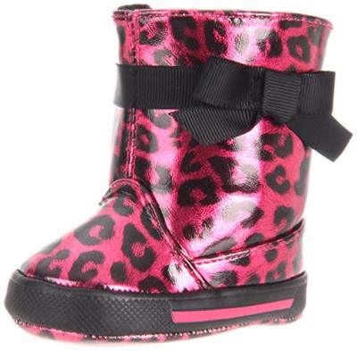 Natural Steps Lil Safari Boot (Infant), Fuchsia/Leopard, 0 M