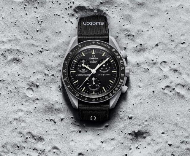 Pre-owned Omega X Swatch 【free Shipping】swatch X Omega Bioceramic Moonswatch Mission To Moon So33m100