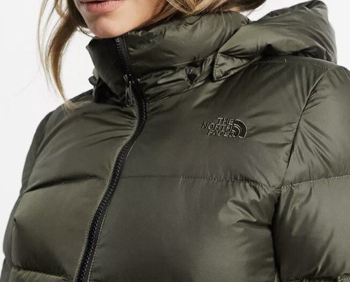 Pre-owned The North Face Women's Metropolis Parka 3 Down Warm Long Jacket Green Sz Xs In New Taupe Green