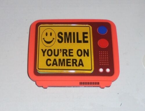 Smile Your on Camera TV Magnet Fridge News Security Door Window Safety Warning X