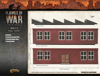 Flames of War: Battlefield in a Box: Brick Factory FOW BB234