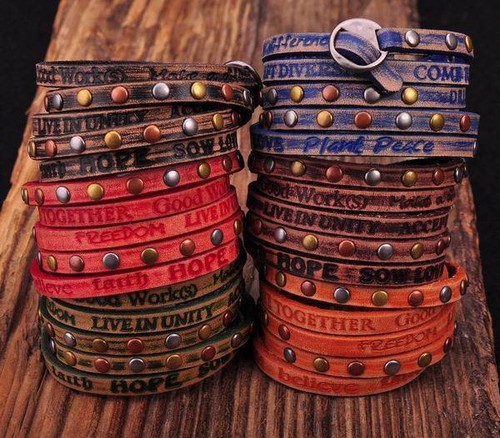 HUMANITY 5 Wraps Distressed&Aged Genuine Leather Bracelet
