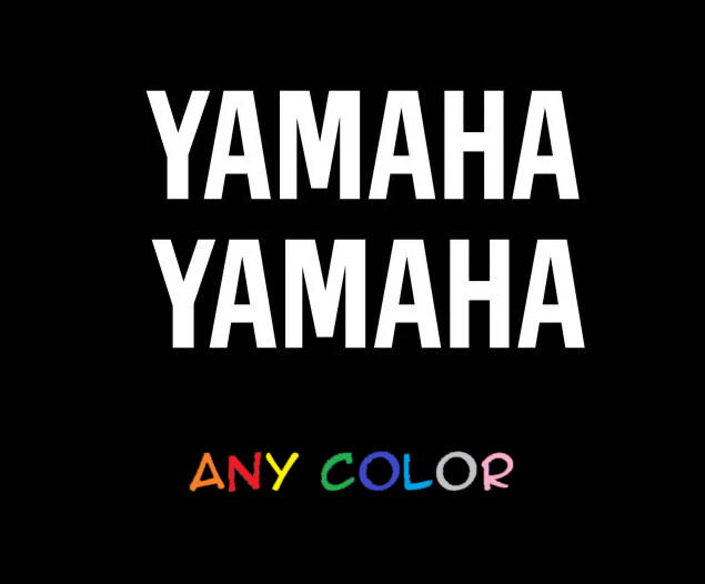 2x Yamaha Sticker Decal Motorcycle Boat Window Tank Wheel Bike yz yzf fzr r1 r6