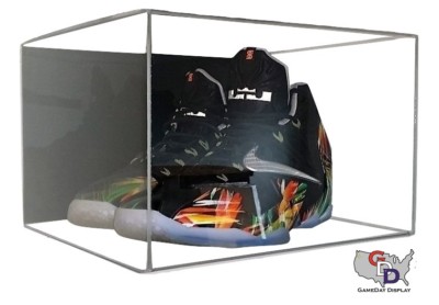 Shoe ACRYLIC DISPLAY CASE Wall Mount Small UV Pair Basketball Football B