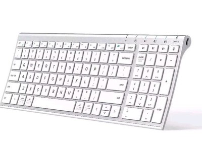 iClever BK10 Bluetooth Keyboard, Multi Device Keyboard Rechargeable Bluetooth