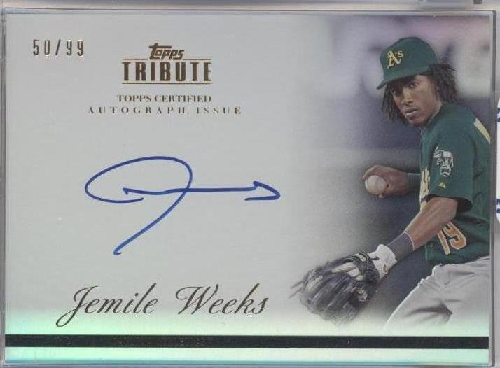 2012 Topps Tribute - Jemile Weeks #TA-JWK