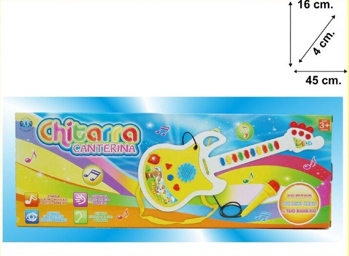 Chitarra Canterina Con Musica Giocattolo Gioco Bambini sar