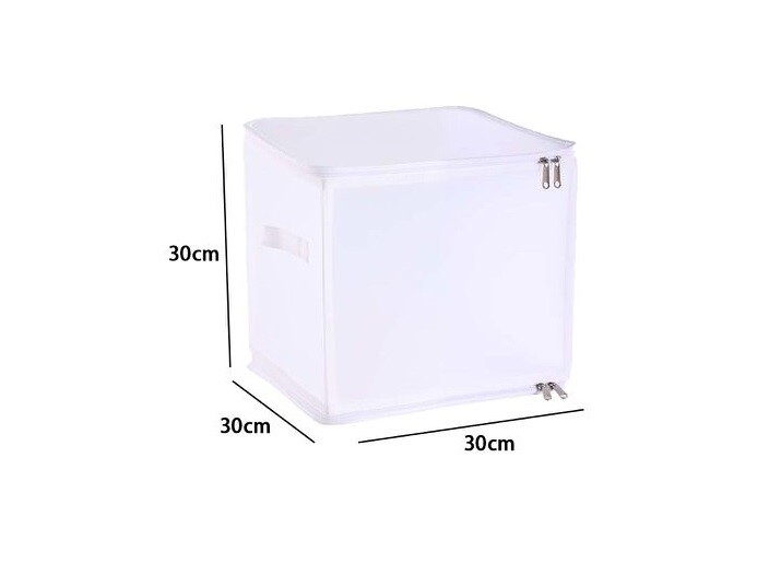 Box Scatola Salvaspazio Portatutto Contenitore Organizer 30x30x30cm dfh