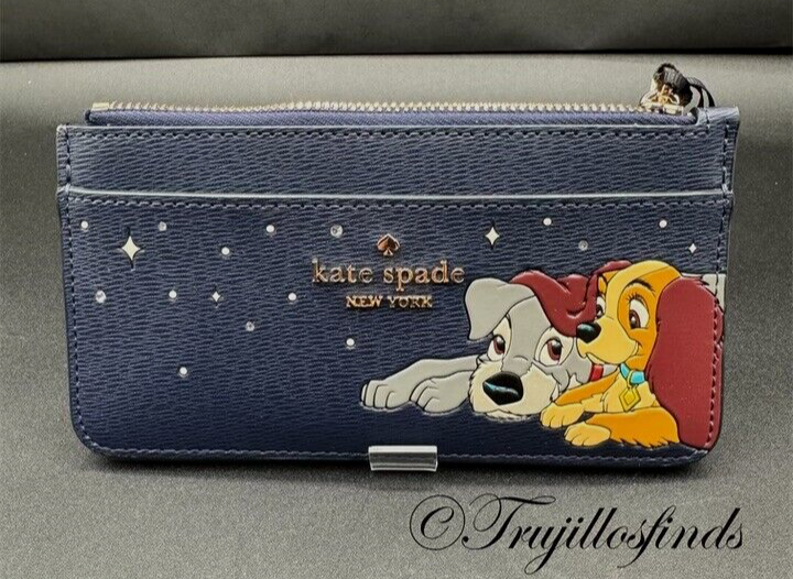 Kate Spade Disney Lady And The Tramp Large Slim Card Holder