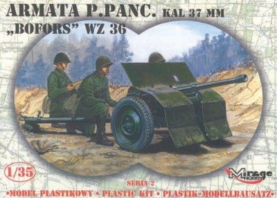 Mirage Hobby 35212-1 :3 5 37mm Bofors Panzerabwehrkanone