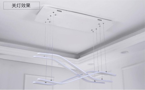 Buy White Aluminum Chandelier Ceiling Lighting Office Pendant Lamp