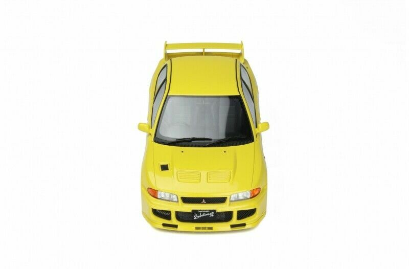 1/18 Mitsubishi Lancer EVO III 1995 Yellow Resin Model Car