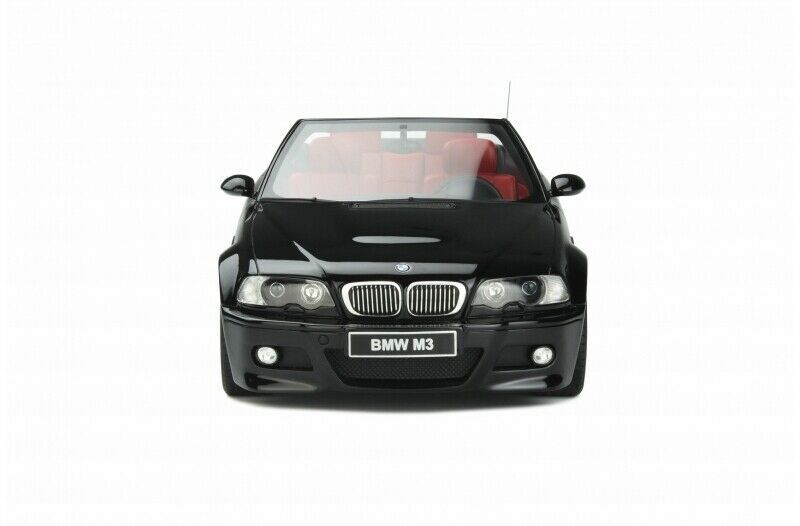 1/18 BMW M3 E46 Convertible Cabriolet 2004 Jet Black Model