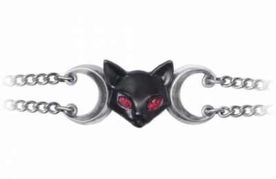 Worshipping Bastet Bracelet Boxed, Cat Goddess, Gothic Egyptian, Alchemy England