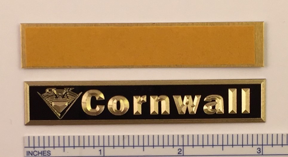 Custom Engraved Solid Brass Klipsch Speaker Badge Cornwall