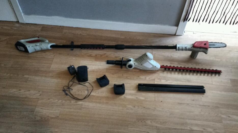 Eckman 18v lithium hedge trimmer, chainsaw/ branch cutter in