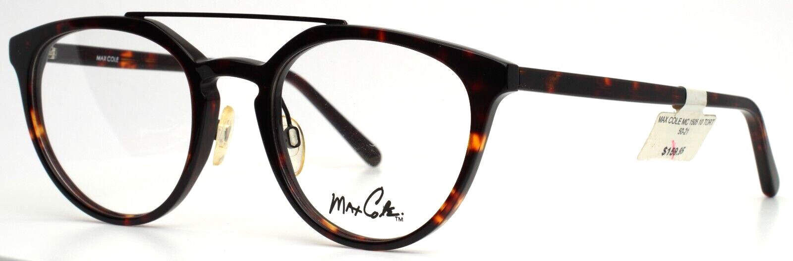 Miru MAX COLE MC1505 10 Tortoise Mens Aviator Full Rim Eyeglasses
