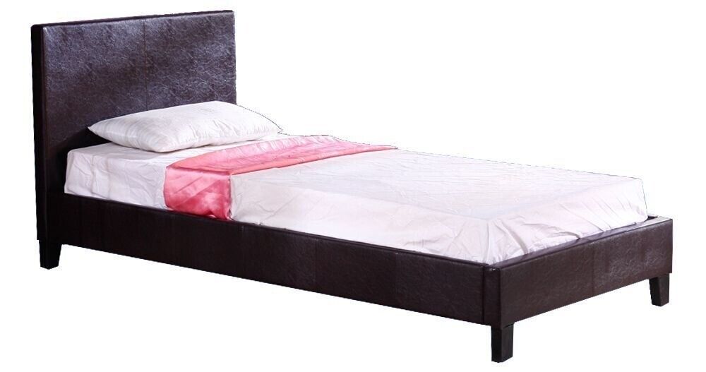 3ft Leather Single Bed Frame, How To Secure A Wooden Bed Frame