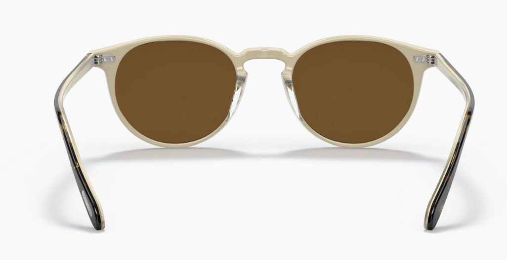 Pre-owned Oliver Peoples 0ov5004su Riley Sun 166657 362/horn Havana Polarized Sunglasses In True Brown Polar