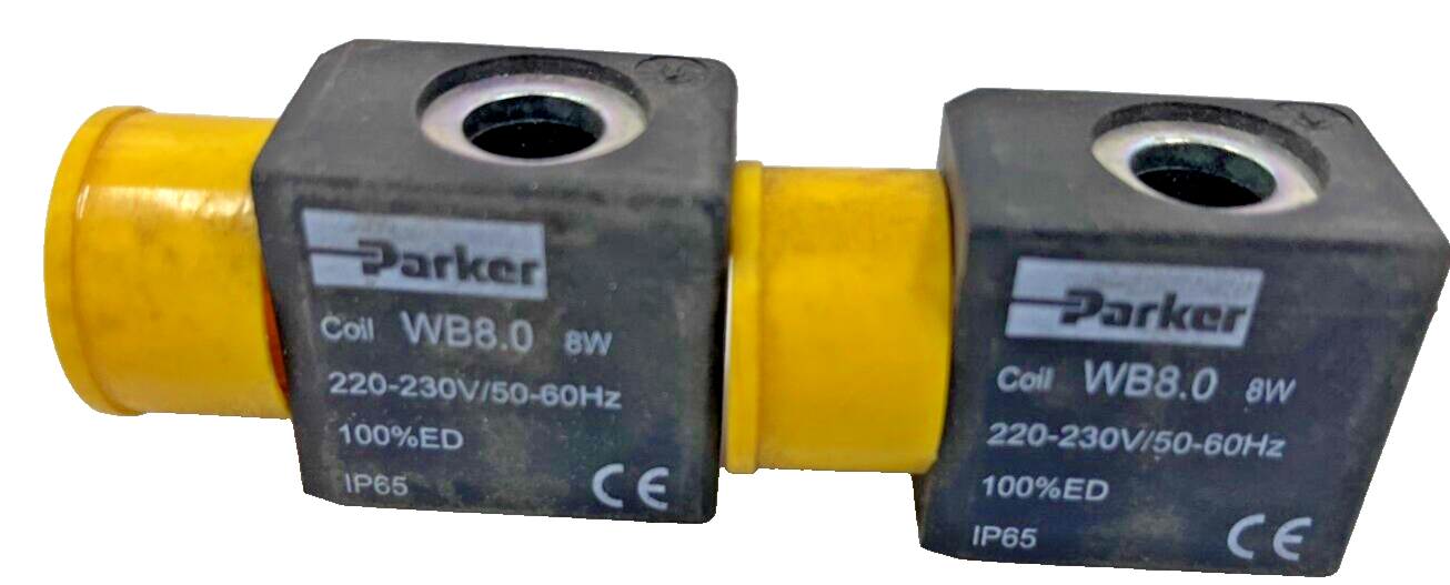 2 pieces Parker WB8.0 220-230V 50-60 Hz 8W Solenoid Valve
