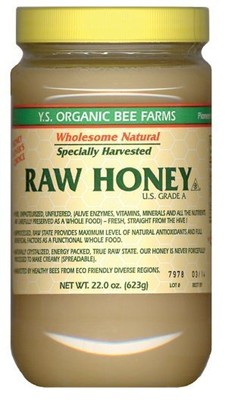 Мед YS Eco Bee Farms Health — сырой, не нагретый, необработанный, 22,0 унции. Вставить