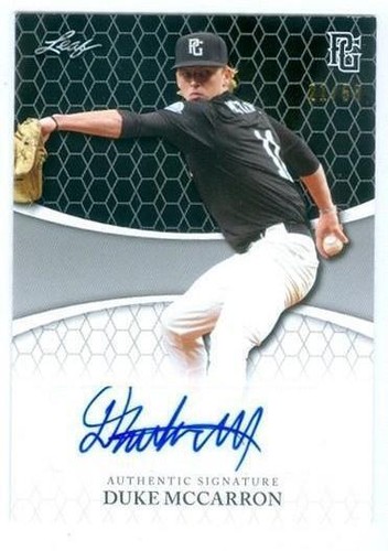 2022 Leaf Perfect Game National Showcase - Duke Mccarron #BA-DM3