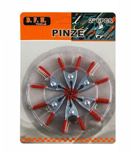 6 Pinze A Molla 2" Universale Fissaggio Telo Teloni Auto Camper Campeggio dfh