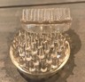 VTG Lot of 2 Round Clear Plastic Furniture Leg Coasters Floor Protectors 1-3/4