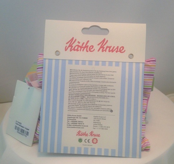 Kathe Kruse Baby Heating Pad Warming Pillow #0174433 Infant Gift or Baby Shower