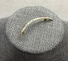 ANTIQUE 10K YELLOW GOLD CRESCENT MOON BROOCH/PIN - Graduated Seed Pearls, 1.75”