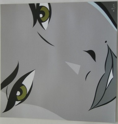 Affiche / Poster - Walter MINUS - Pin Up - Yeux Verts - 55x55cm