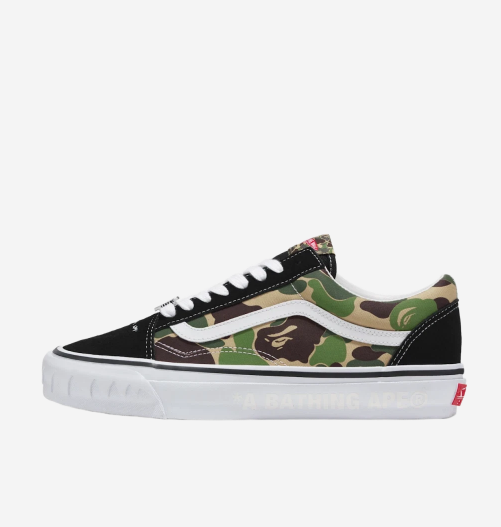 Pre-owned Vans X Bape Old Skool Tb Lx, Black (100% Authentic)