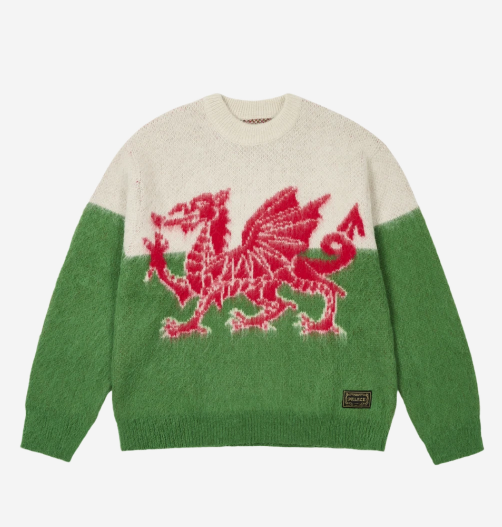 Pre-owned Palace Hairy Flag Knit Wales - 24fw, (100% Authentic) In Multicolor