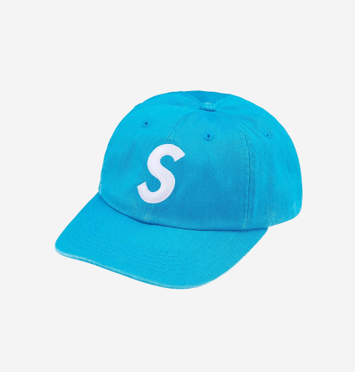 Supreme Pigment Coated S Logo 6-Panel Bright Blue - 25SS