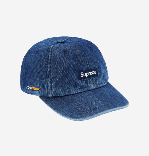 美しい Denim Cordura Supreme Small eBay | 24SS - Blue 6-Panel Box 帽子