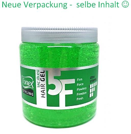 (0,92€ / 100ml) 2 x Fonex Professional Styling Gel Haargel Ultra Strong je 700ml