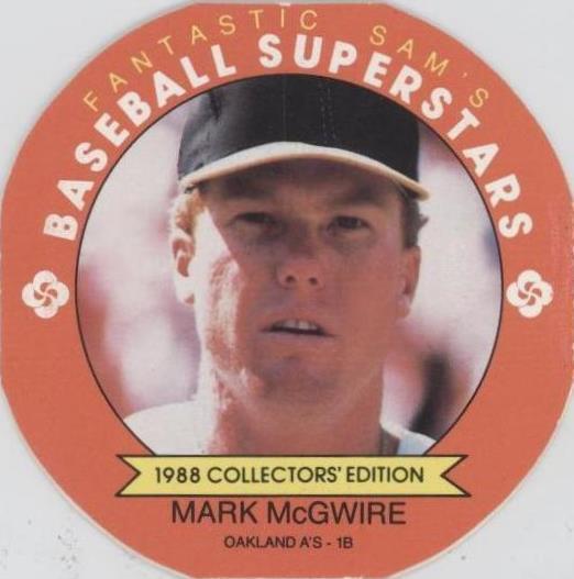 Fantastic Sam's Baseball Superstars Disc 1988 - Mark McGwire #3