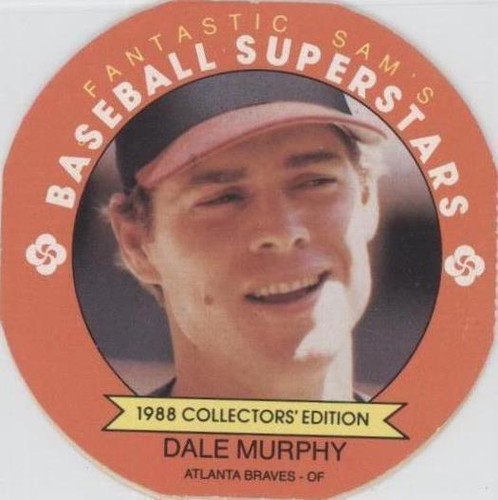 1988 Fantastic Sam's Baseball Superstars Disc - Dale Murphy #13