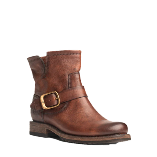 Pre-owned Frye Ladies Veronica Redwood Western Booties 3470544-rdd In Brown